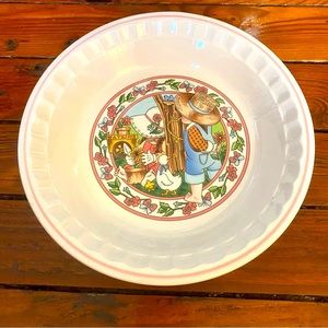 Vintage 1989 "SPRINGS FANCY" Watkins Country Kids Collector's Recipe Pie Plate